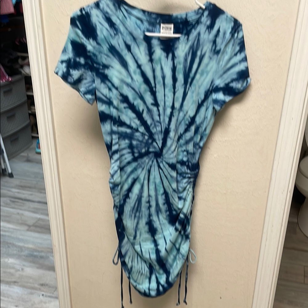 Patrons of Peace Blue Tie-Dye Women's Top
